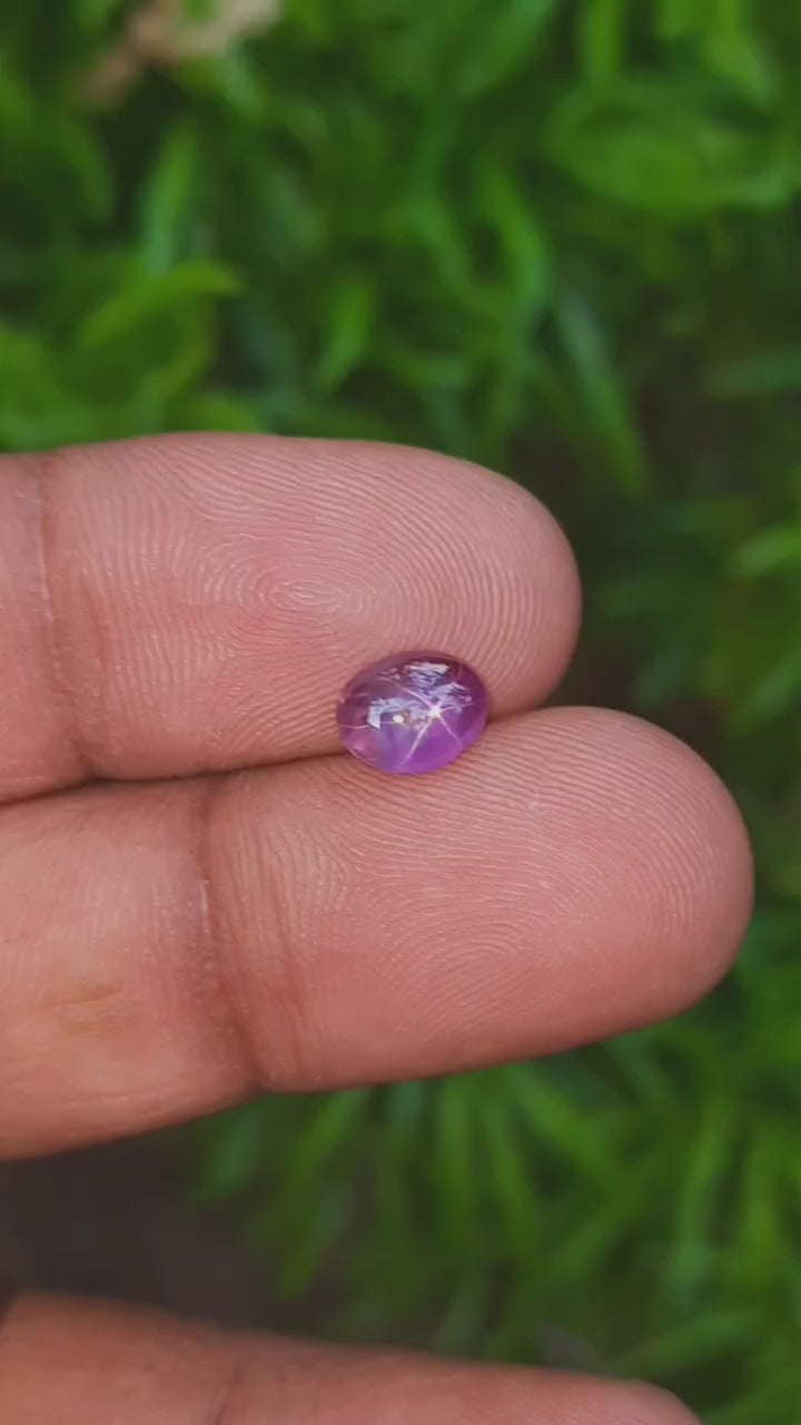 Ceylon Star Sapphire Purplish Pink Unheated