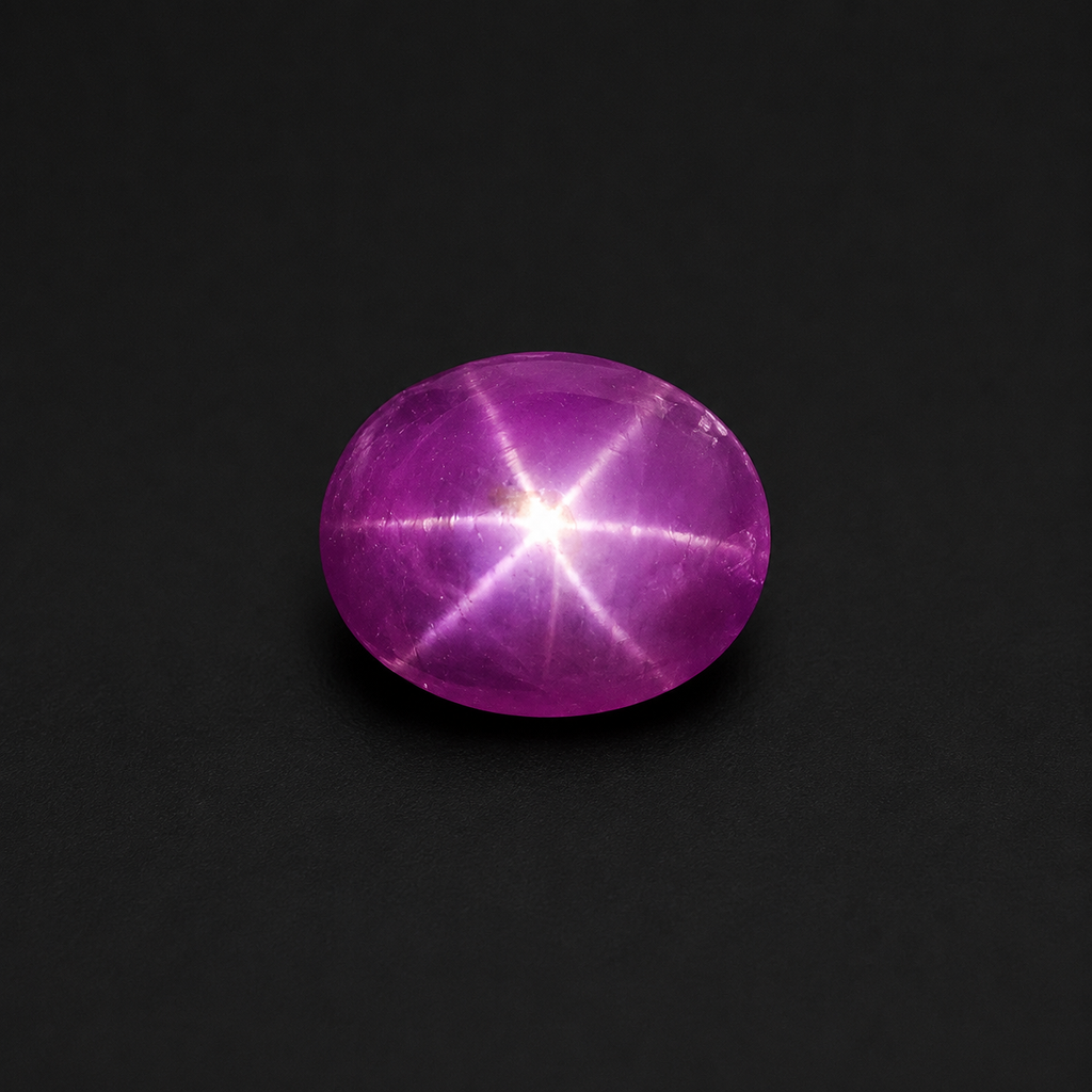 Ceylon Star Sapphire Purplish Pink Unheated